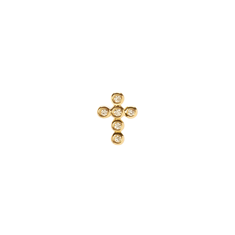 Pamela Love Cross Stud - Diamond - Earrings - Broken English Jewelry