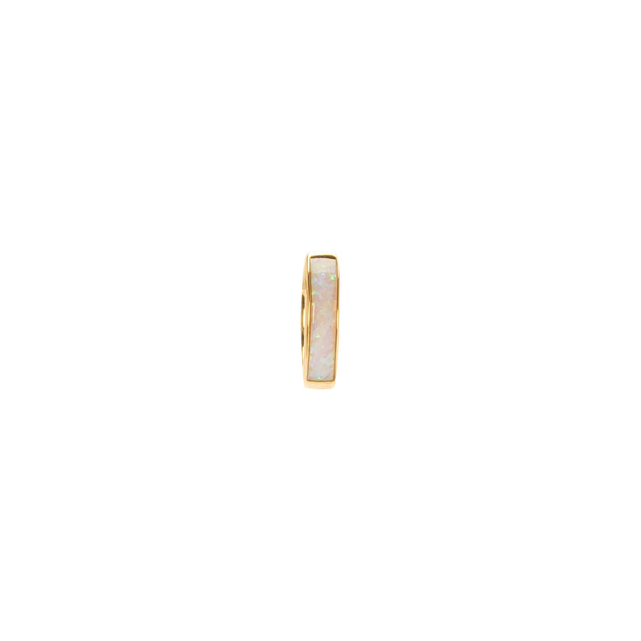 Pamela Love Inlay Huggie Hoop - Opal - Earrings - Broken English Jewelry