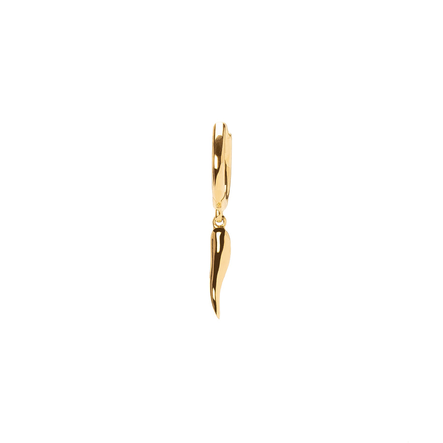Pamela Love Italian Horn Huggie - Earrings - Broken English Jewelry