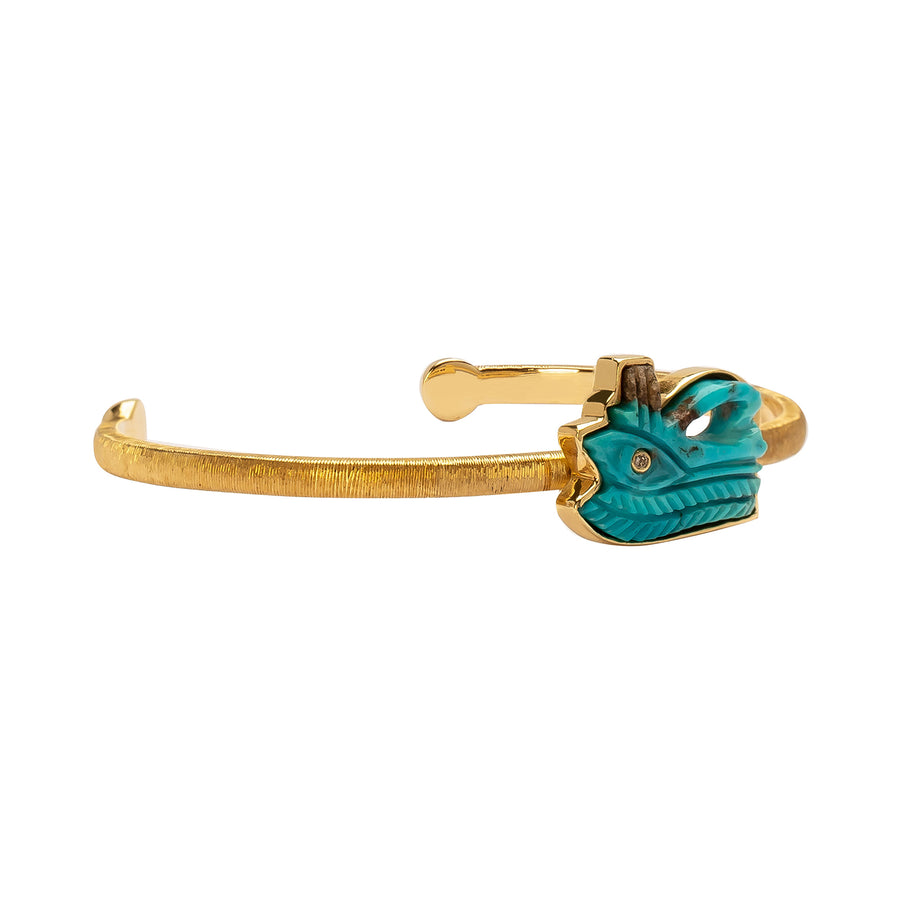 Silvia Furmanovich Egypt Eye of Horus Turquoise Bangle - Bracelets - Broken English Jewelry