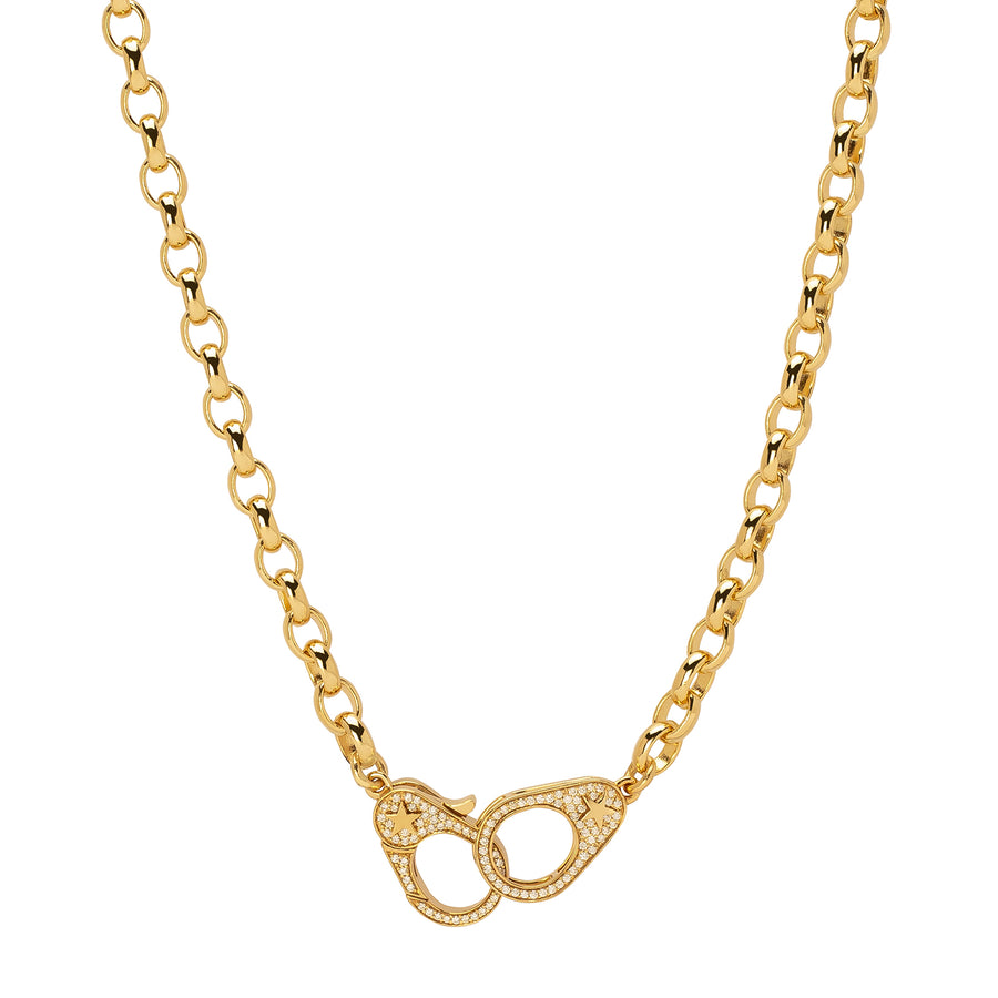 Foundrae Sister Hook Heavy Belcher Diamond Necklace - 16" - Necklaces - Broken English Jewelry