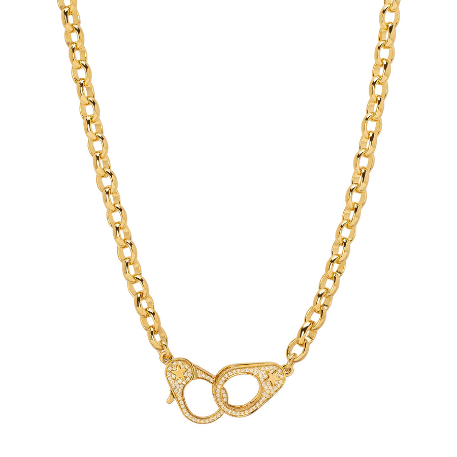 Foundrae Sister Hook Heavy Belcher Diamond Necklace - 36" - Necklaces - Broken English Jewelry