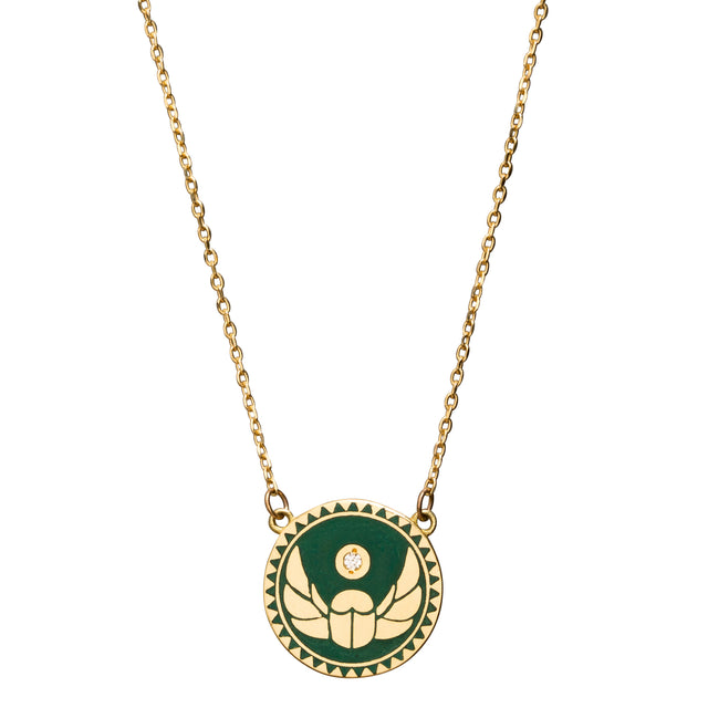 Foundrae Protection Enamel Necklace - Broken English Jewelry
