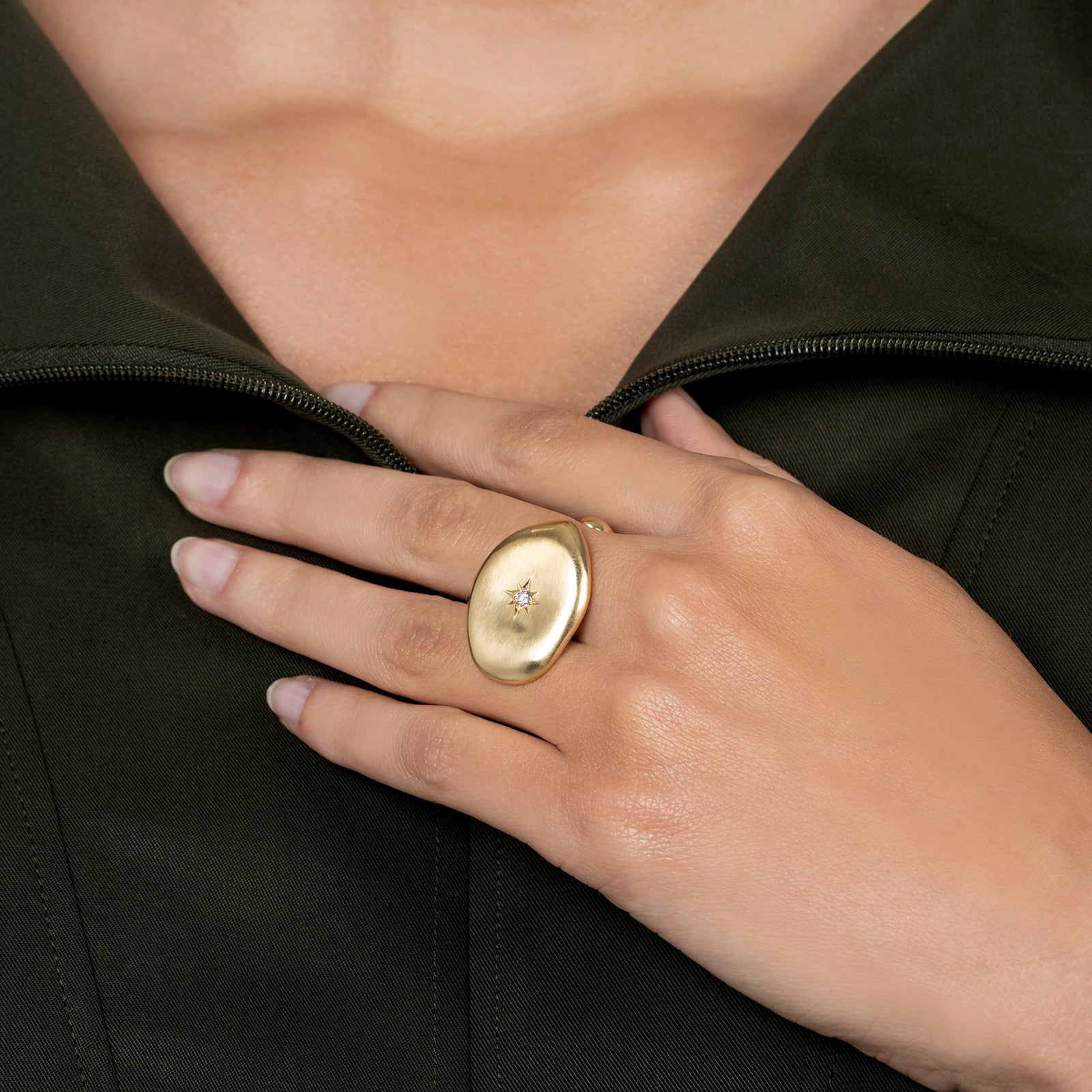 VRAM Colony I Ring - Yellow Gold - Broken English Jewelry