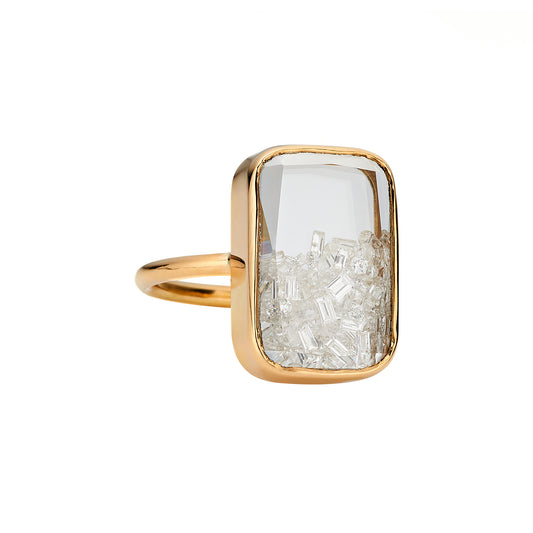 Ten Fourteen Diamond Shaker Ring - Main Img