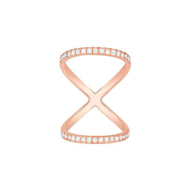 Carbon & Hyde Olympia Ring - Rose Gold - Broken English Jewelry