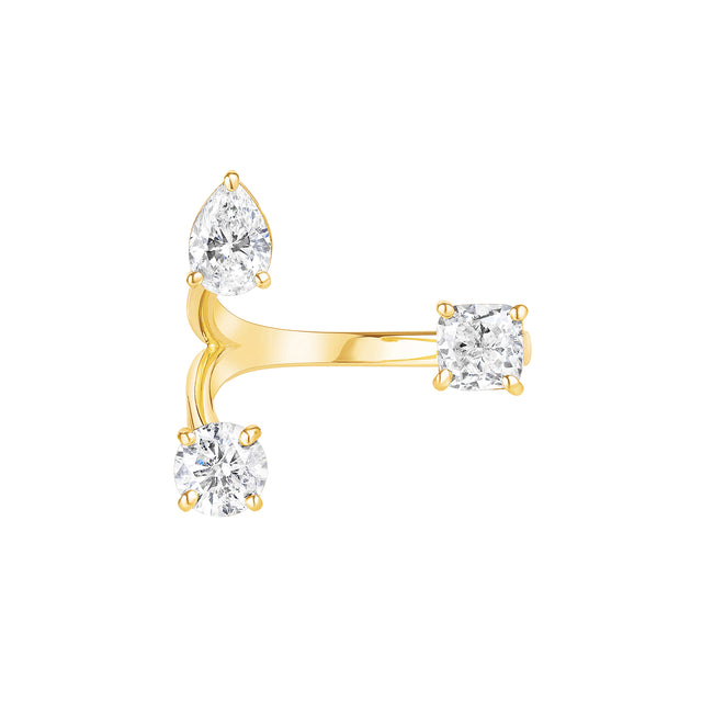 Carbon & Hyde Royal Throne Ring - Yellow Gold - Rings - Broken English Jewelry