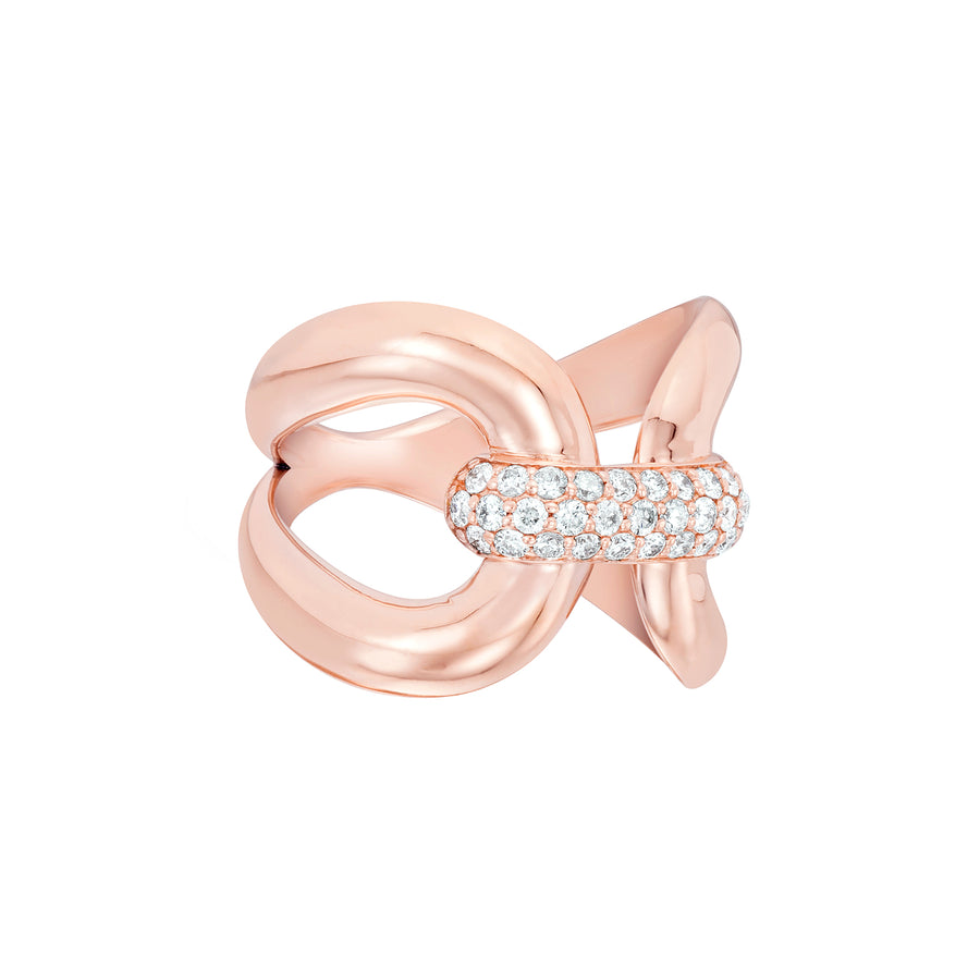Carbon & Hyde Love Lock Ring - Rose Gold - Broken English Jewelry