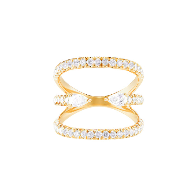 Carbon & Hyde Alpha Ring - Yellow Gold - Broken English Jewelry
