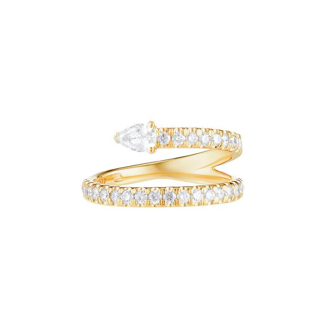 Carbon & Hyde Serpent Ring - Yellow Gold - Rings - Broken English Jewelry