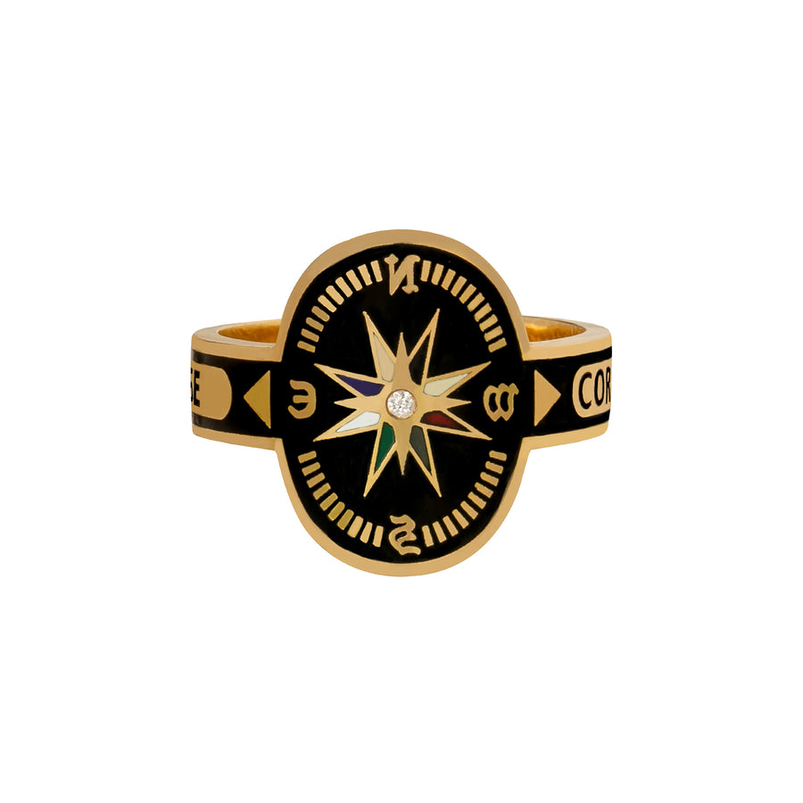Foundrae Internal Compass Ring - Broken English Jewelry