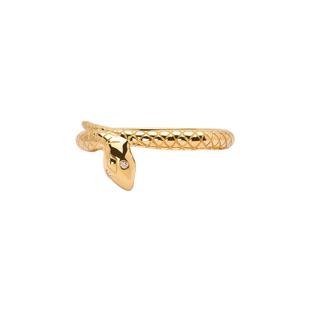 Foundrae Snake Bookend Band - Rings - Broken English Jewelry