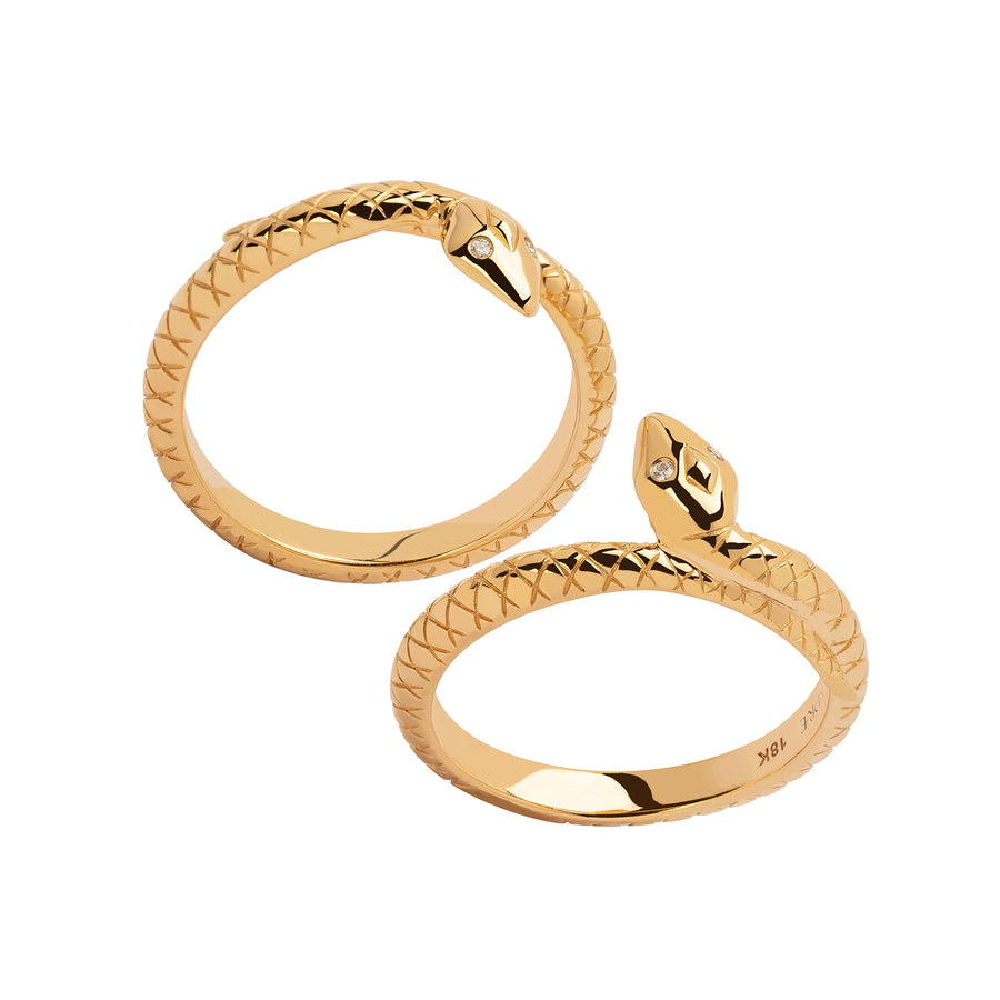 Foundrae Snake Bookend Bands - Broken English Jewelry
