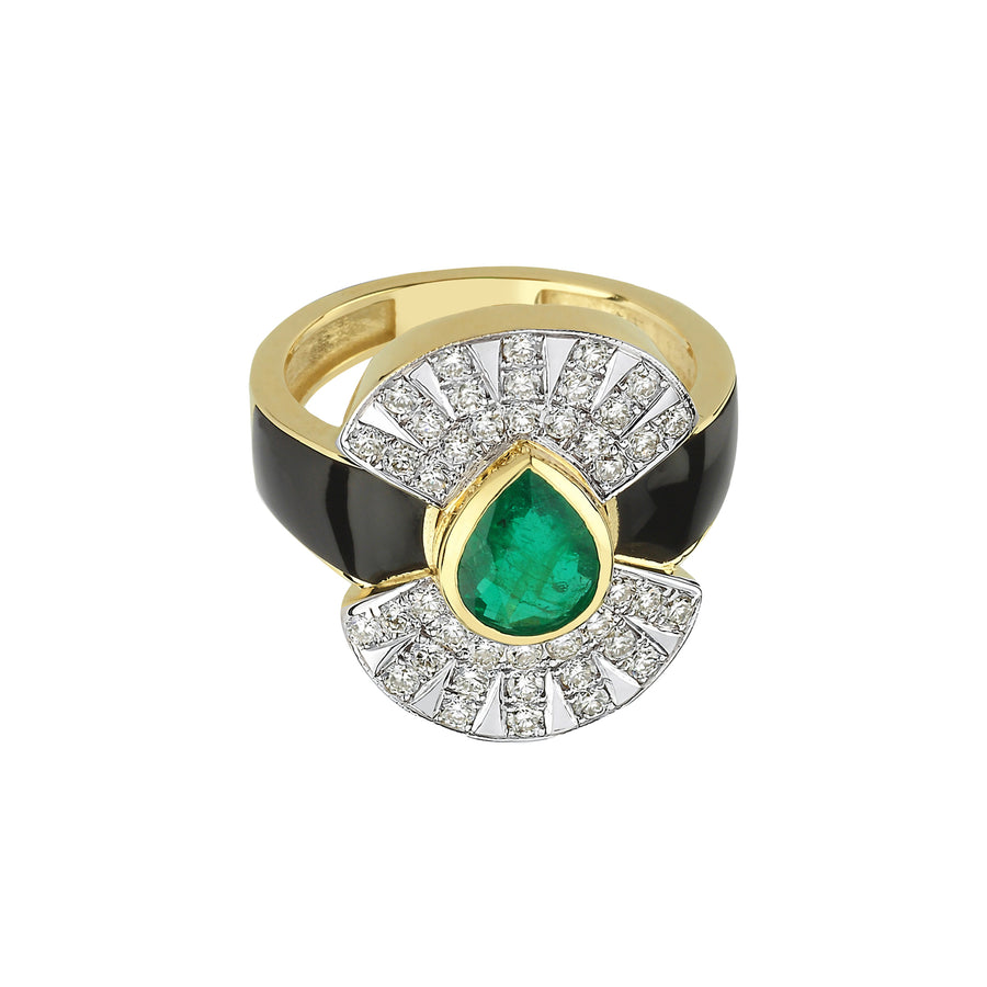 Melis Goral Emerald Reflection Ring - Rings - Broken English Jewelry