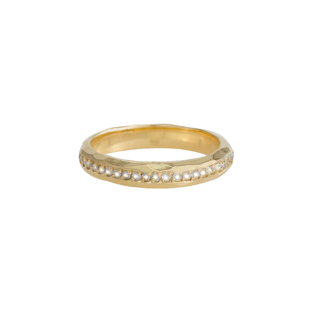 Nancy Newberg Hammered Diamond Band - Rings - Broken English Jewelry
