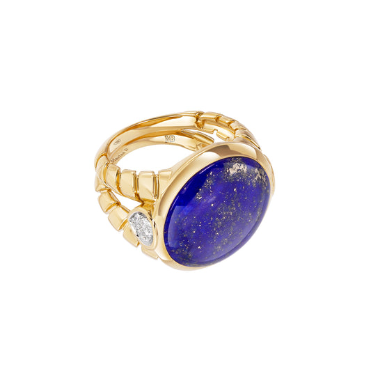 Soleil Large Ring - Lapis - Main Img