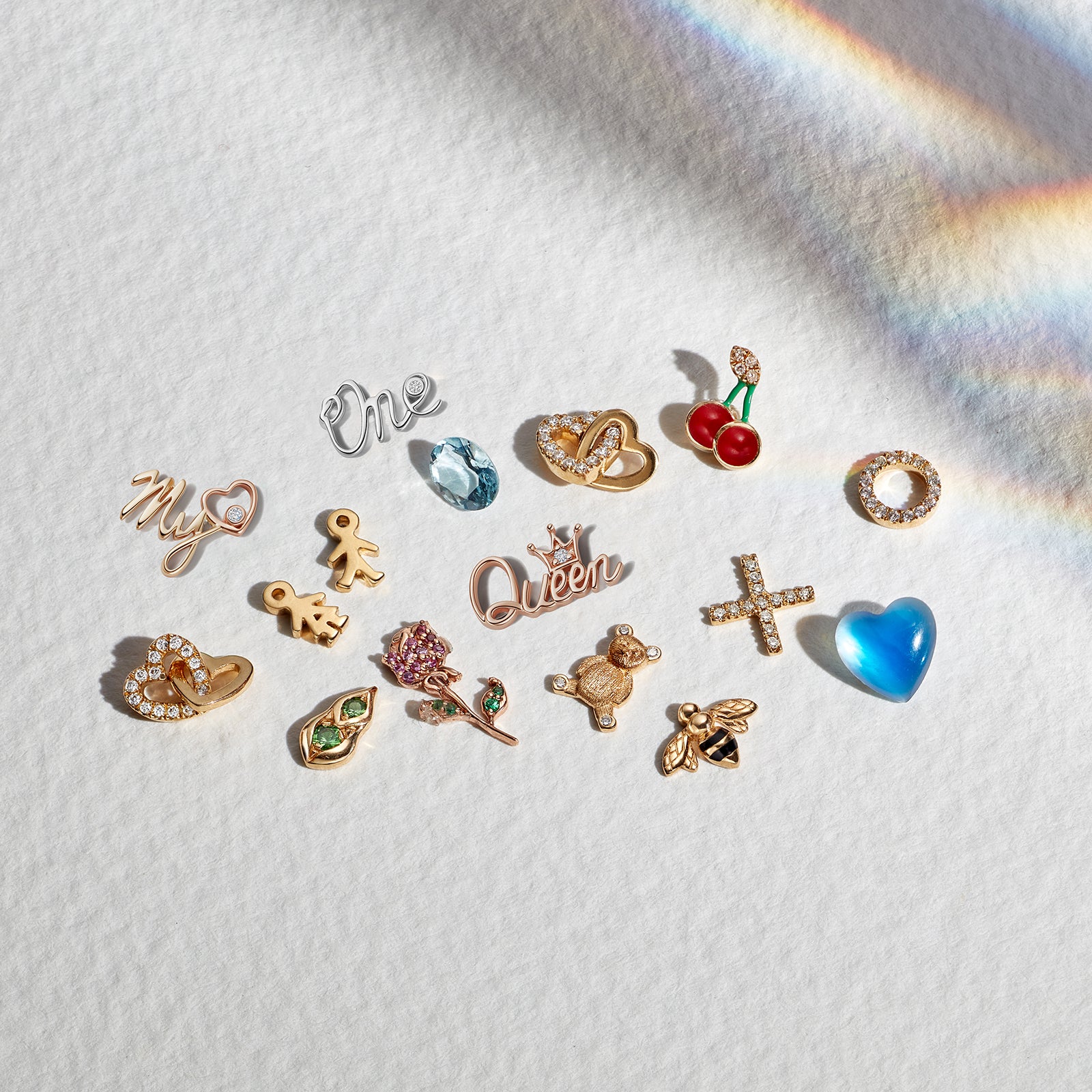 Loquet Rose Gratitude Charm - Charms & Pendants - Broken English Jewelry