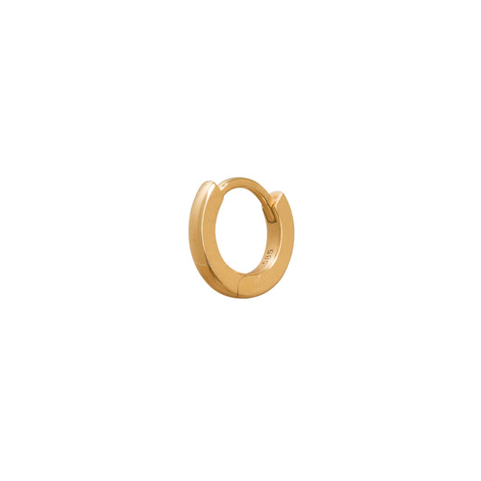 Solid Gold Huggie 6.5mm - Yellow Gold - Main Img