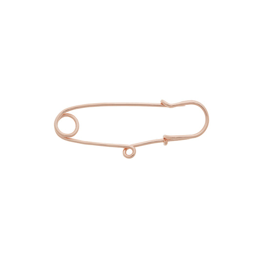 Saudade Safety Pin - Rose Gold - Main Img