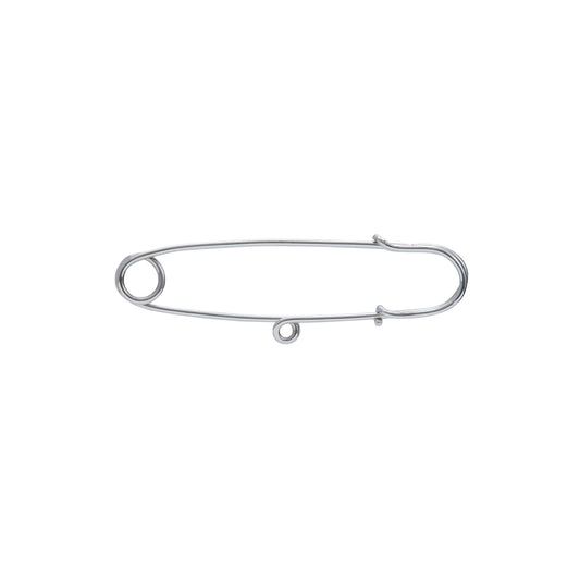 Saudade Safety Pin - White Gold - Main Img