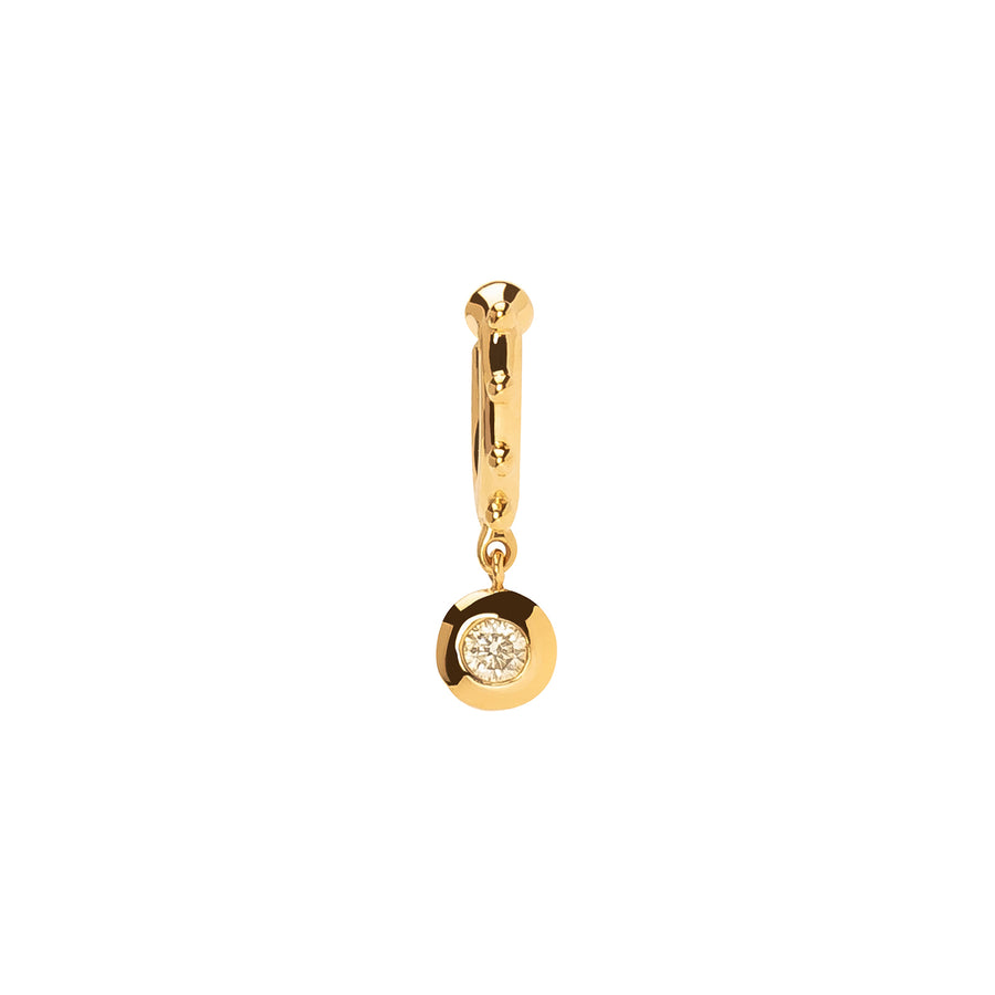Hirotaka Sea Anemone Drop Huggie - Diamond - Earrings - Broken English Jewelry
