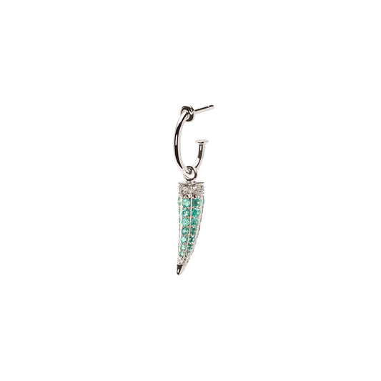 Horn Earring - Tourmaline & Diamond - Main Img