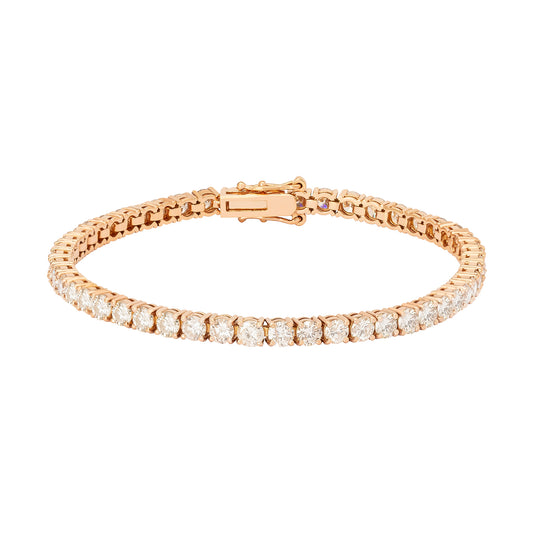 Diamond Tennis Bracelet - Rose Gold - Main Img