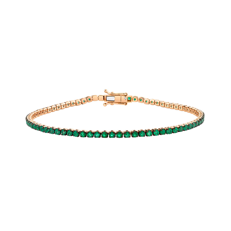 SHAY Single Line Emerald Thread Bracelet - Bracelets - Broken English Jewelry