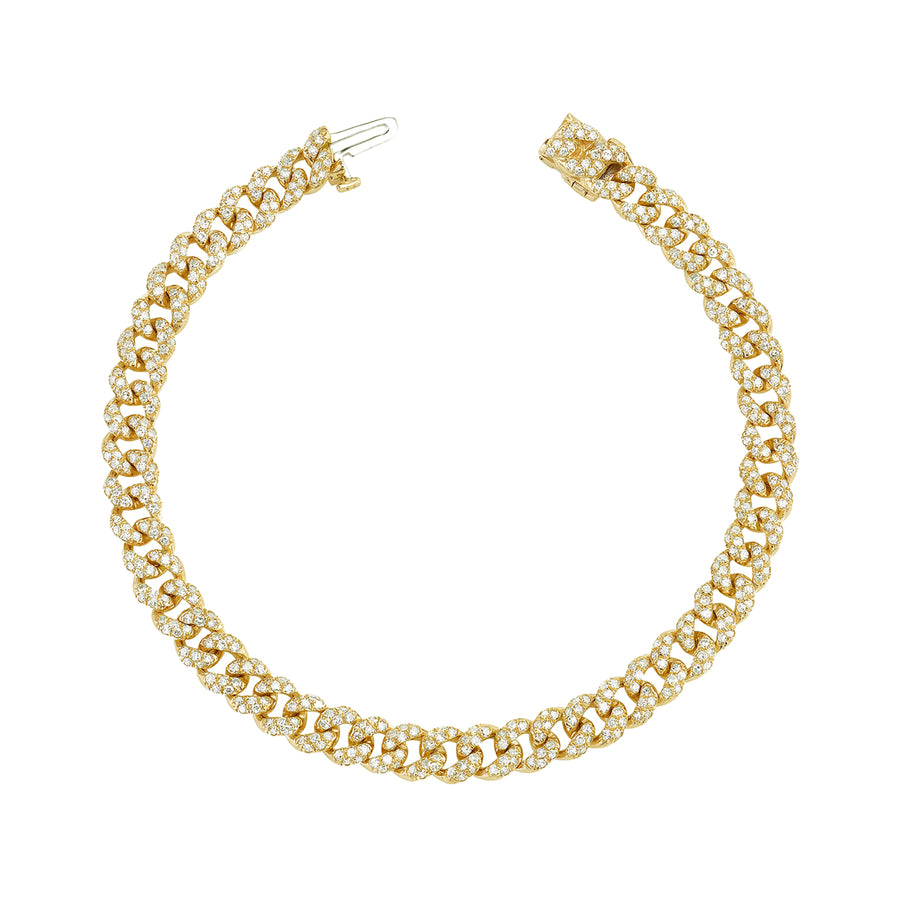 SHAY Mini Diamond Link Bracelet - Yellow Gold - Broken English Jewelry