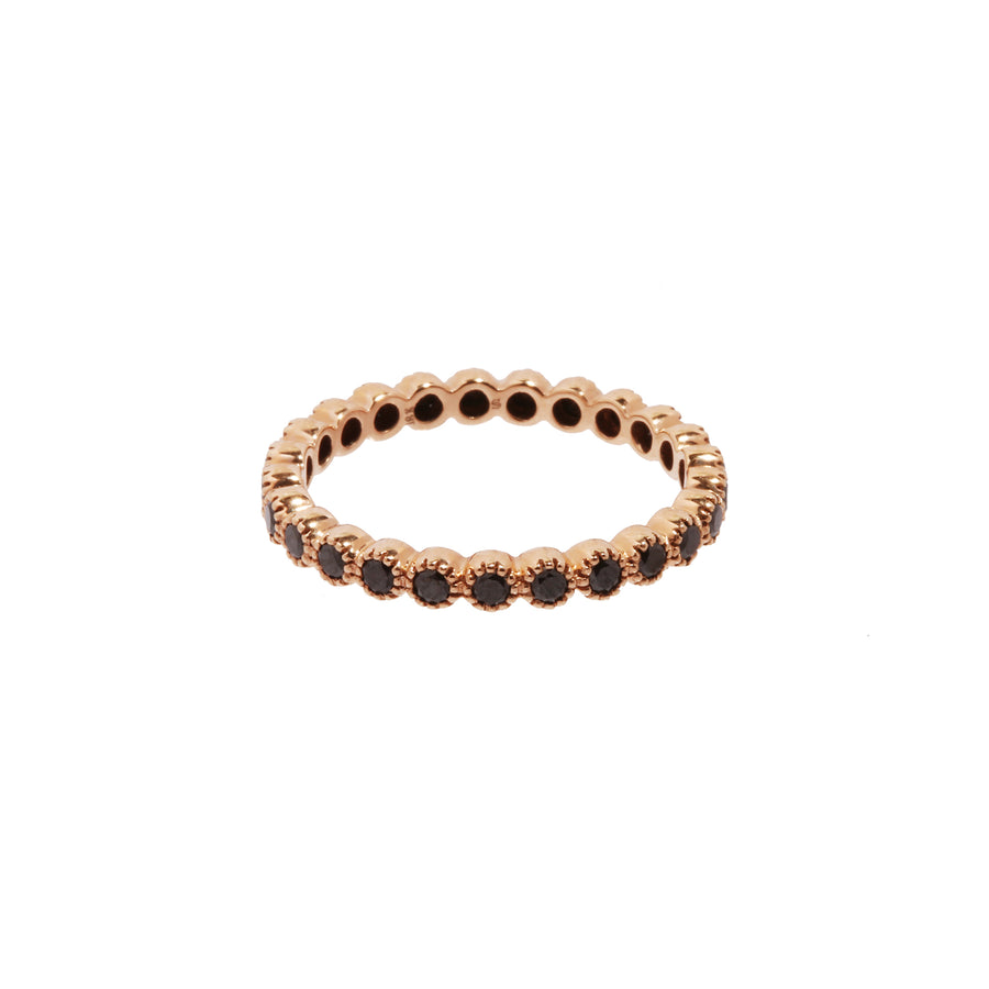 Sethi Couture The Bezel - Black Diamonds & Rose Gold - Broken English Jewelry