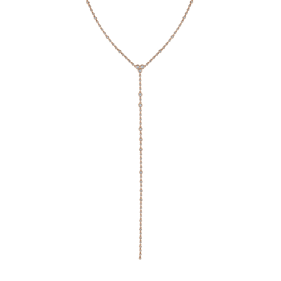 SHAY Infinity Lariat Necklace - Rose Gold - Necklaces - Broken English Jewelry