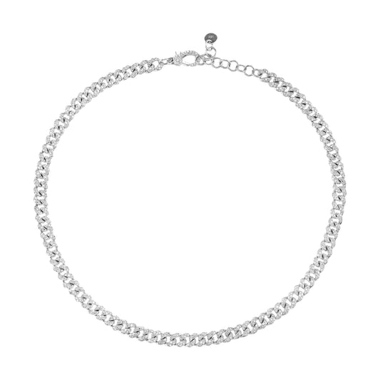 Mini Pave Link Choker - Main Img