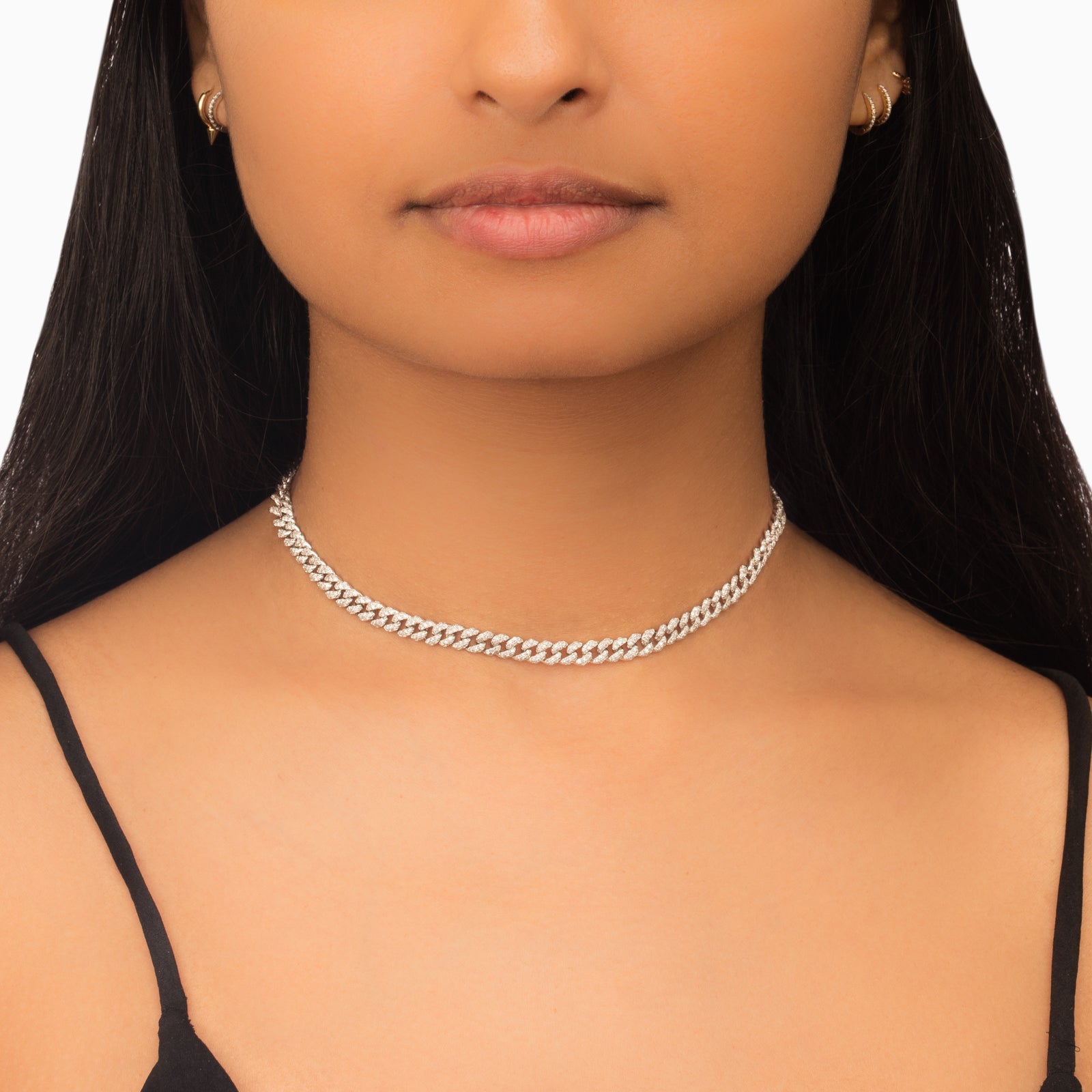 SHAY Mini Pave Link Choker - Broken English Jewelry