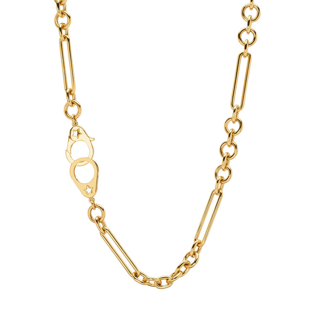 Foundrae Sister Hook Midsize Mixed Clip Necklace - 16" - Broken English Jewelry