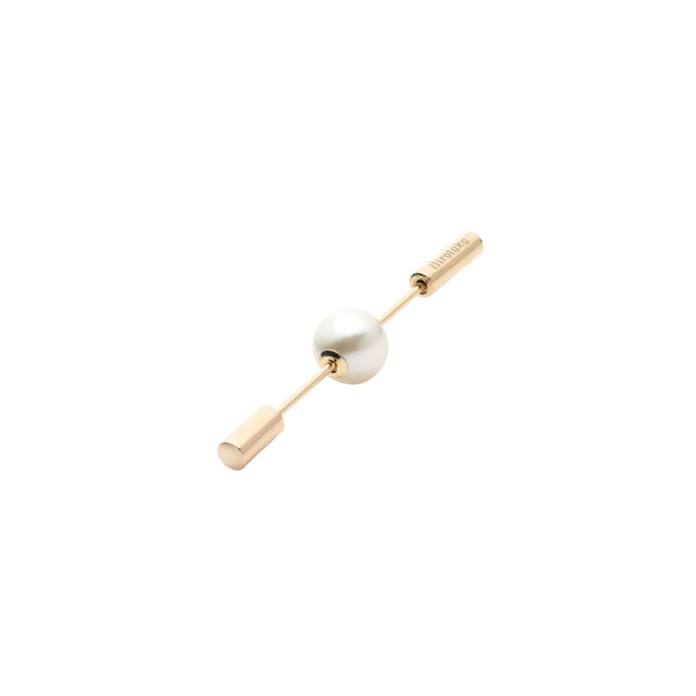 Hirotaka Short Spear Earring - Pearl - Broken English Jewelry