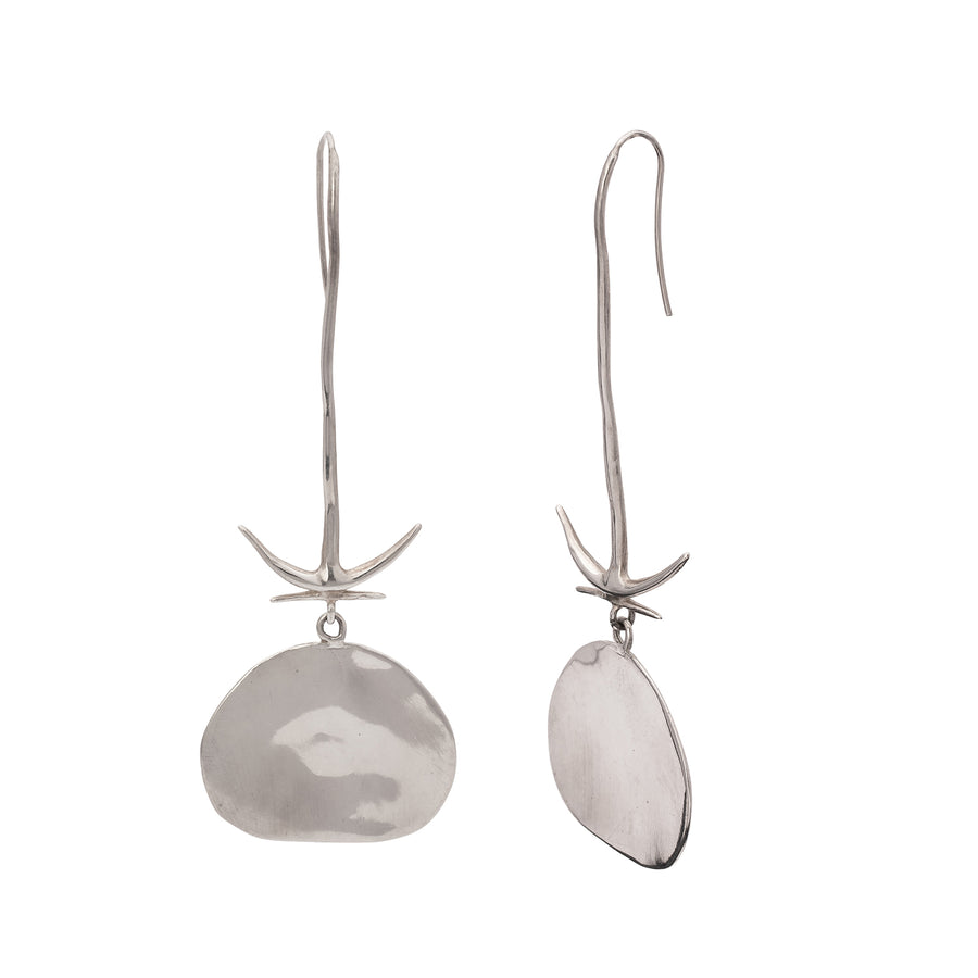 Ariana Boussard-Reifel Nile Long Earrings - Silver - Broken English Jewelry