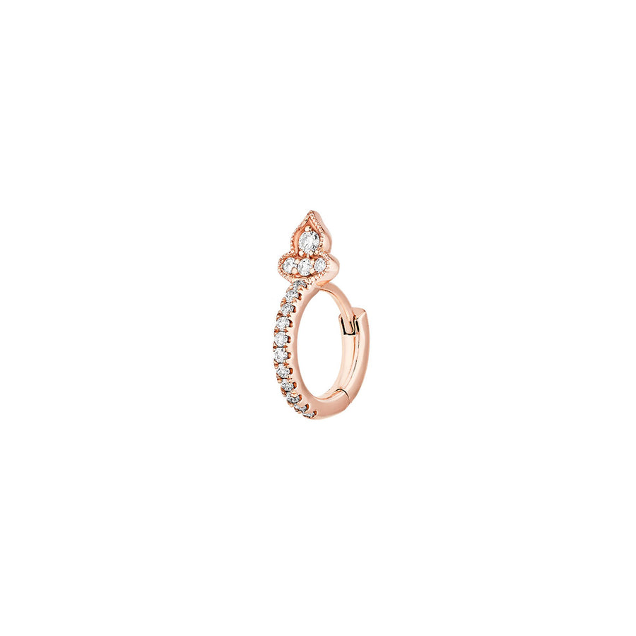 Stone Paris Marie Antoinette Tiny Hoop - Rose Gold - Broken English Jewelry