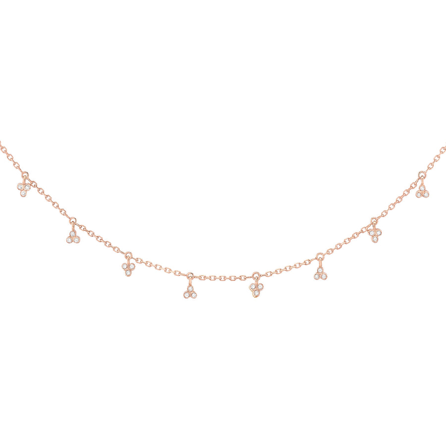 Stone Paris Volupte Diamond Necklace - Rose Gold - Necklaces - Broken English Jewelry