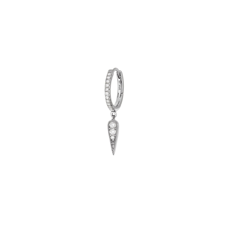 Stone Paris Fleurs Tiny Hoops - Black Gold - Earrings - Broken English Jewelry