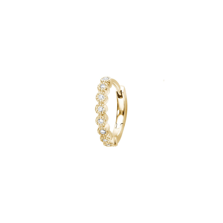 Stone Paris Madame Bovary Tiny Hoop - Yellow Gold - Earrings - Broken English Jewelry