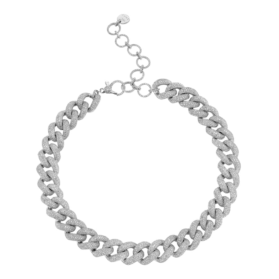 SHAY Full Pave Jumbo Link Necklace - Broken English Jewelry