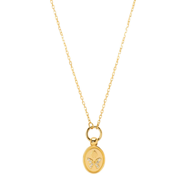 Foundrae Miniature Crest Drop Necklace - Reverie - Necklaces - Broken English Jewelry