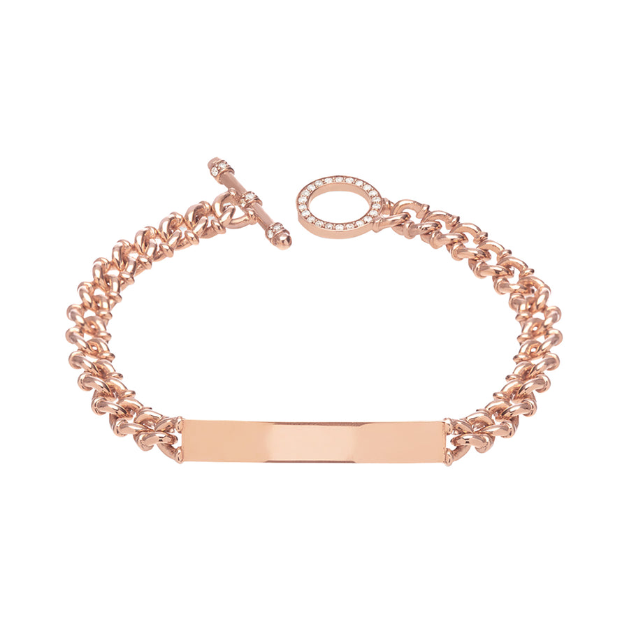 Carbon & Hyde Tag Bracelet - Rose Gold - Broken English Jewelry