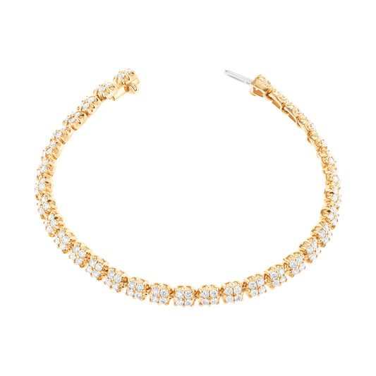 Trilogy Diamond Bracelet - Yellow Gold - Main Img