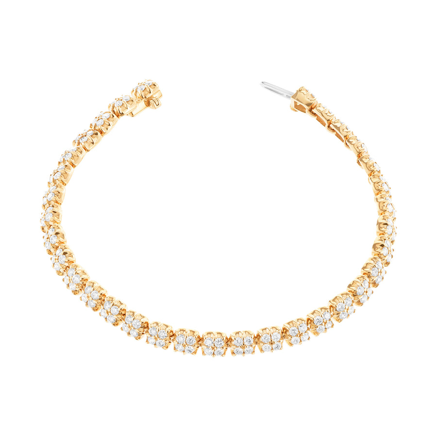 Carbon & Hyde Trilogy Diamond Bracelet - Yellow Gold - Broken English Jewelry