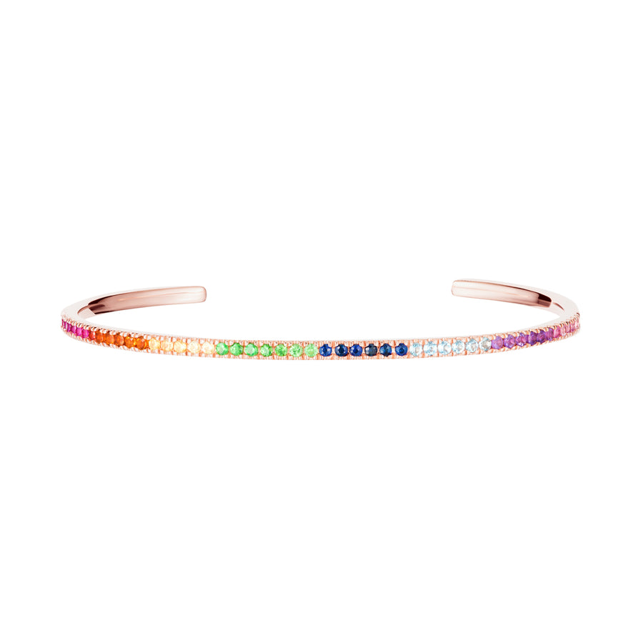 Carbon & Hyde Rainbow Infinity Bangle - Broken English Jewelry