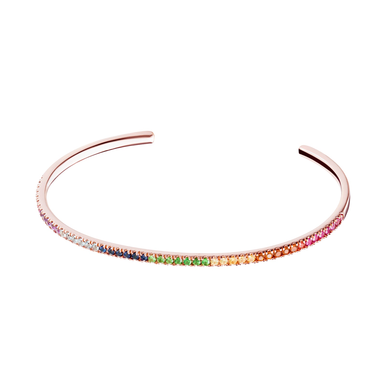 Carbon & Hyde Rainbow Infinity Bangle - Broken English Jewelry