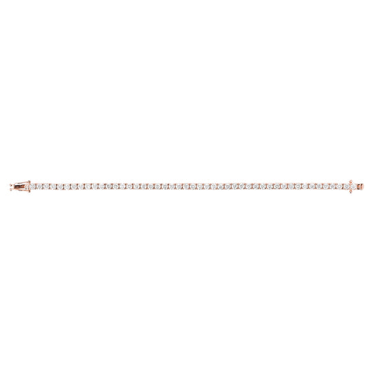 Large Tennis Bracelet - Rose Gold