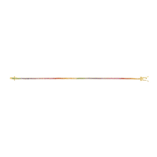 Rainbow Tennis Bracelet