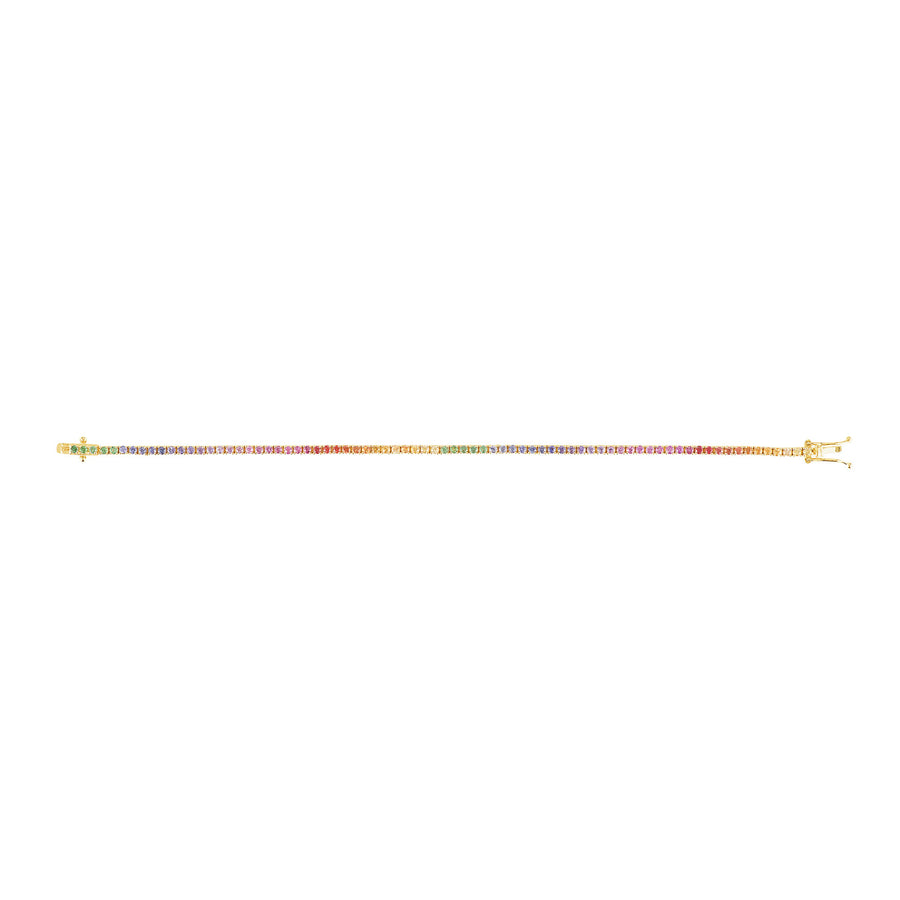 Carbon & Hyde Rainbow Tennis Bracelet - Broken English Jewelry